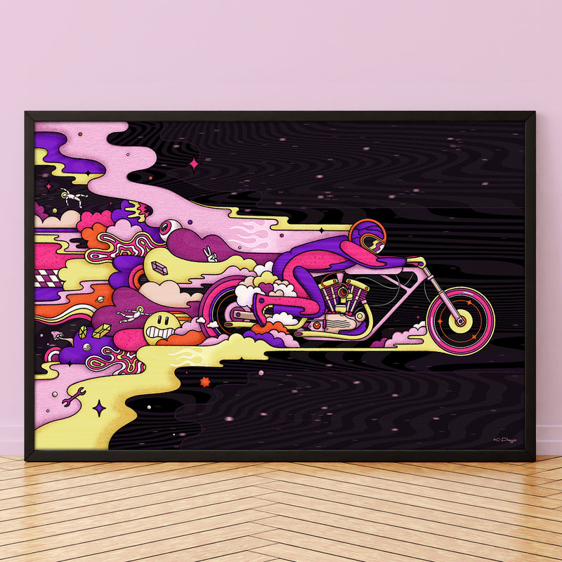 Psychedelic Motorcycle Art 2023