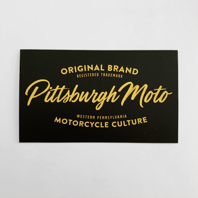 Pittsburgh Moto Original Brand Sticker